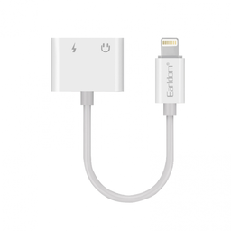 [6971410554329] Earldom Adapter ЕТ-ОТ33, Lightning to 2 x Lightning F, 13cm, White - 40017