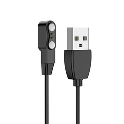 [6931474771070] Φορτιστής Hoco για Y2 Pro Smart watch 2 pin 1.6mm 5V/0.12A Μαύρο