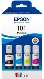 [8715946701288] Epson 101 Πακέτο 4 Μελανιών Εκτυπωτή InkJet Κίτρινο / Κυανό / Ματζέντα / Μαύρο (C13T03V64A)8715946701288