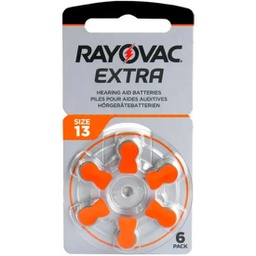 [96178225] Rayovac Extra Advanced Μπαταρίες Ακουστικών Βαρηκοΐας 13  1.45V Τεμ. 6
