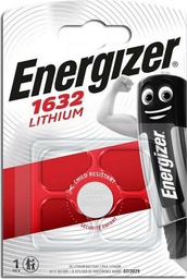 [7638900411553] Energizer Μπαταρία Λιθίου Ρολογιών CR1632 3V 1τμχ