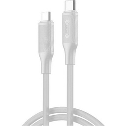 [6920680855056] XO NB-Q265B PD 60W Type-C σε Type-C Μινιμαλιστικό Καλώδιο (Λευκό)