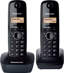 [5025232713295] Panasonic KX-TG1612 Ασύρματο Τηλέφωνο Duo Μαύρο