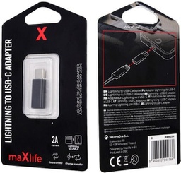 [5900495940766] Maxlife Lightning to USB-C Adapter
