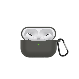 Oem Θήκη Σιλικόνης Με Γάντζο Για Apple AirPods 4 Μαύρο