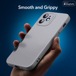 [4598100000007] Θήκη Σιλικόνης Apple iPhone 12 / 12 Pro Γκρί