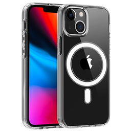 [4597200000009] Θήκη Σιλικόνης Apple iPhone 14 Plus Magsafe Διάφανη