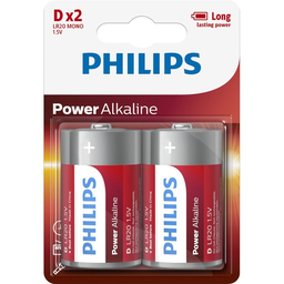[8712581550011] PHILIPS Power αλκαλικές μπαταρίες LR20P2B/10 Mono D LR20 1.5V (2τμχ)