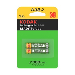[887930954029] Kodak Ready To Use Επαναφορτιζόμενες Μπαταρίες AAA Ni-MH 650mAh 1.2V 2τμχ