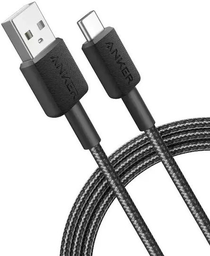 [194644125813] Anker 322 Braided USB 2.0 Cable USB-C male - USB-A 100W Μαύρο 1.8m