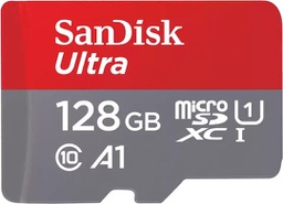 [619659200558] Sandisk Ultra microSDXC 128GB Class 10 U1 A1 UHS-I με αντάπτορα 140MB/s