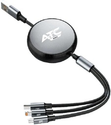 [5200149945629] ATC-C3in1 Καλώδιο Πολλαπλής Φόρτισης Lightning Type-C Micro