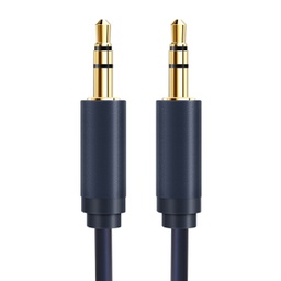 [5210131130759] CABLETIME καλώδιο ήχου 3.5mm CT-AV301-H11G, gold plated, 1m, μπλε