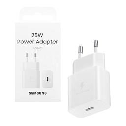 [8806094912081] Samsung Φορτιστής Χωρίς Καλώδιο GaN με Θύρα USB-C 25W Power Delivery Λευκός (EP-T2510N)
