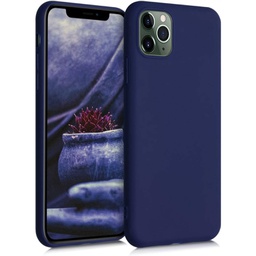 [140928] Oem Θήκη Σιλικόνης Matt 1,2mm Για Apple iPhone 11 Pro Max Σκουρο μπλε