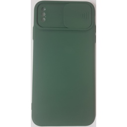 [1373670] Oem Θήκη Σιλικόνης Matt 1,5 mm Με Προστασία Κάμερας Για Apple iPhone X/XS  Πράσινο