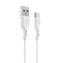 [6931474743947] Καλώδιο Borofone BX51 Triumph USB σε USB-C 3A Λεύκο 1m