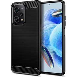 [147562] Θήκη Σιλικόνης Carbon Για Xiaomi Redmi Note 12 5G ( Global ) Μαύρο