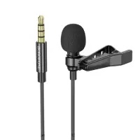 [6941991106668] Μικρόφωνο Πέτου Borofone BFK11 Elegant Lavalier με 3.5mm Καλώδιο 2m