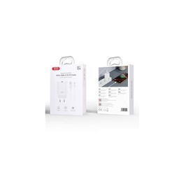 [6975837582088] XO Φορτιστής CE33 με Θύρα USB-A και Καλώδιο Lightning 18W Quick Charge 3.0 Λευκός