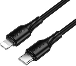 [6942007658843] Hoco USB-C to Lightning Cable 27W Μαύρο 1m