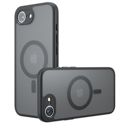 [155853] Θήκη Σιλικόνης Electro Magsafe Για Apple iPhone 16Ε μαύρο γκρί