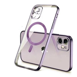 [151877] Oem Θήκη Back Cover Electro Magsafe Ημιδιαφανή Για Apple iPhone 15 5G 6,1" Μωβ