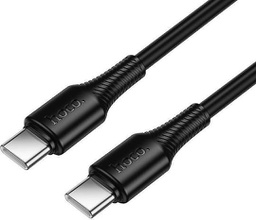 [6942007658928] Hoco USB 2.0 Cable USB-C male - USB-C 60W Μαύρο 1m