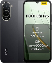 [6932554490997] Xiaomi Poco C81 Pro Dual SIM (4/128GB) Μαύρο