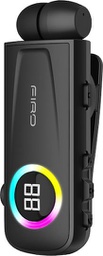 [6975892100050] Firo H17 In-ear Bluetooth Handsfree Ακουστικό Πέτου με Αντοχή στον Ιδρώτα Μαύρο