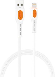 [6920680858668] XO NB280 USB-A to Lightning Cable 3A Λευκό 1m
