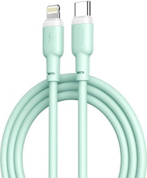 [6920680826841] XO NB-208A USB Cable USB-C male - Lightning Πράσινο 1m 20W