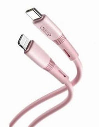 [6920680833764] XO NB-Q226A USB-C to Lightning Cable 27W Ροζ 1m