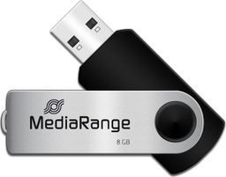 [4260057124821] MediaRange 8GB USB 2.0 Stick Μαύρο
