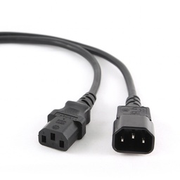 [8716309037884] Gembird power cable Black C14 (PC-189-VDE-3M)